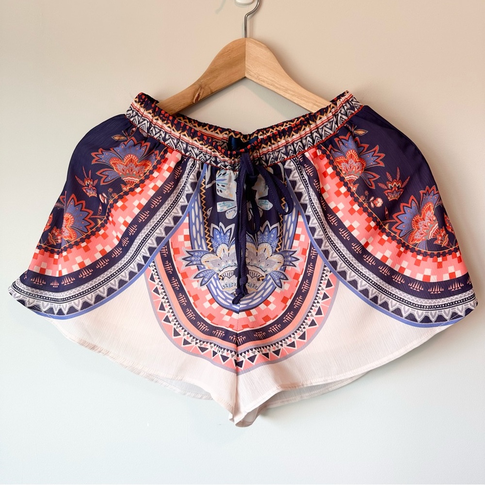 Francesca’s | Coral Printed Soft Shorts